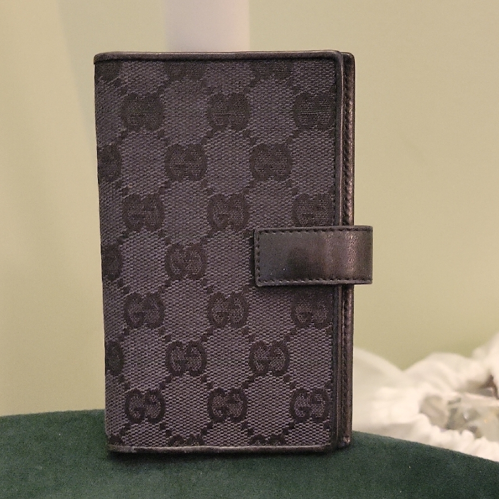 Gucci Black Monogram Wallet